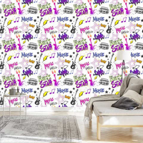 Tapeta Muzyczne Graffiti