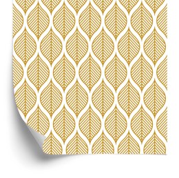Tapeta Retro - Piękne Geometryczne Liście