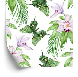 Tapeta Do Sypialni Motyle, Kwiaty, Rośliny