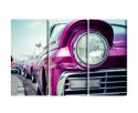 Obraz Wieloczęściowy Reflektor Auta W Stylu Retro Na Kubie
