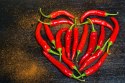 Obraz Na Płótnie Serce Z Chili