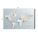 Obraz Na Płótnie Mapa Świata Z Efektem 3D