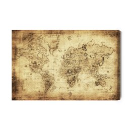 Obraz Na Płótnie Starożytna Mapa Świata Vintage