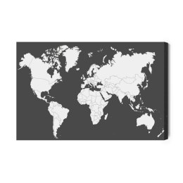 Obraz Na Płótnie Klasyczna Mapa Świata