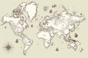 Obraz Na Płótnie Mapa Starego Świata