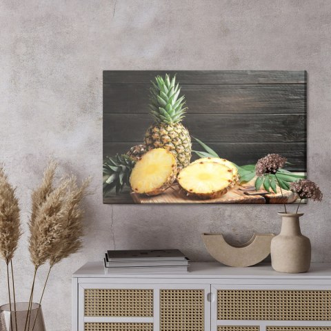Obraz Na Płótnie Pokrojony Ananas