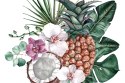 Obraz Na Płótnie Tropikalne Owoce I Orchidee