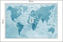 Fototapeta Mapa Świata Teksturowana Na Niebiesko