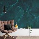 Fototapeta Dark Green Marble Texture Background With High Resolution, Top View Of Natural Tiles Stone In Luxury And Seamless Gli