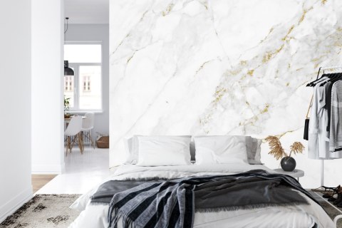 Fototapeta White Gold Marble Texture Pattern Background With High Resolution Design For Cover Book Or Brochure, Poster, Wallpape