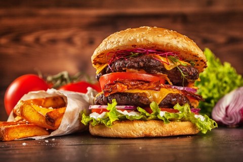Obraz Wieloczęściowy Domowy Hamburger