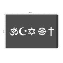Obraz Na Płótnie Zestaw Ikon Symboli Religijnych