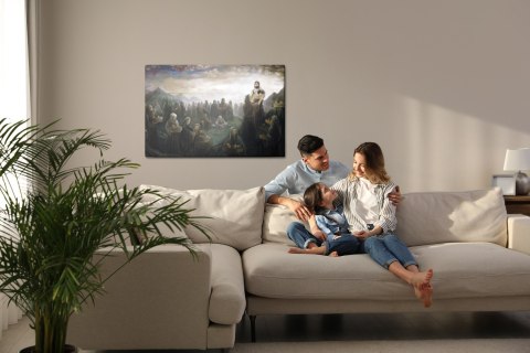 Obraz Na Płótnie Jezus Karmi Tysiące Ludzi