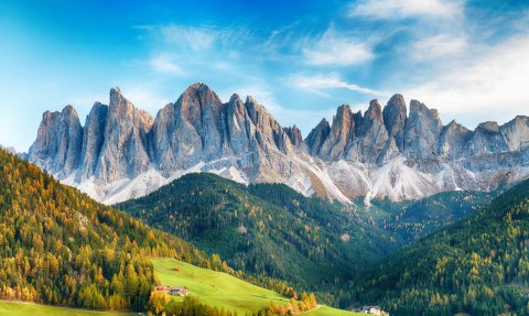 Obraz Wieloczęściowy Pasmo Górskie Dolomity We Włoszech