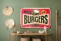 Obraz Na Płótnie Tablica Restauracji Fast Food W Stylu Retro