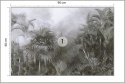 Fototapeta Tropical Trees And Leaves For Digital Printing Wallpaper, Custom Design Wallpaper - 3D