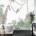 Fototapeta Tropical Trees And Leaves For Digital Printing Wallpaper, Custom Design Wallpaper - 3D