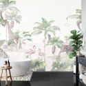 Fototapeta Tropical Trees And Leaves For Digital Printing Wallpaper, Custom Design Wallpaper - 3D