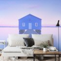 Fototapeta Kwadratowa Boathouse Autorstwa Richarda Vandewalle'a
