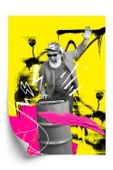 Plakat Dj W Miejskiej Dżungli - Kolorowy Kolaż