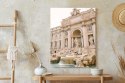 Plakat Fontanna Di Trevi Z Rzeźbami