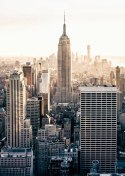 Plakat Nyc Widok Na Wieżowce O Poranku