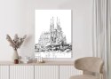 Plakat Bazylika Sagrada Familia Szkic