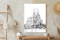 Plakat Bazylika Sagrada Familia Szkic