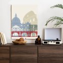 Plakat Kolorowa Ilustracja Architektura Rzymu