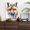 Plakat Akwarela Z Głową Lisa