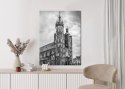 Plakat Czarno-Biała Fotografia Kościoła Mariackiego W Krakowie