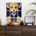 Plakat Lis W Ludowym Ubraniu