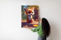 Plakat Lisek W Jesiennym Lesie