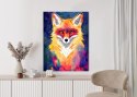 Plakat Portrait Of Wild Fox Watercolor, Wallpaper Painting, Animal