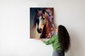 Plakat Portret Konia W Kwiatach