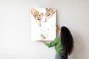 Plakat Dwie Żyrafy Patrzące W Dół