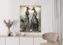 Plakat Ilustracja Z Żyrafami Vintage