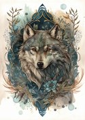 Plakat Ornament Z Wilkiem