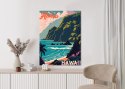 Plakat Hawaje Retro Krajobraz