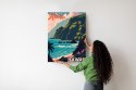 Plakat Hawaje Retro Krajobraz