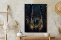 Plakat Para W Magicznym Lesie Nocą