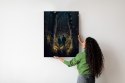 Plakat Para W Magicznym Lesie Nocą