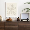 Plakat Botaniczne Beżowe Liście I Kwiaty