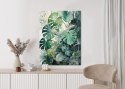 Plakat Botaniczne Zielone Tło Monstera