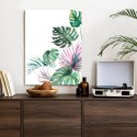 Plakat Botaniczny Wzór Akwarelowe Liście Monstery I Palmy
