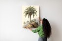Plakat Botaniczna Palma Na Pustynnym Krajobrazie