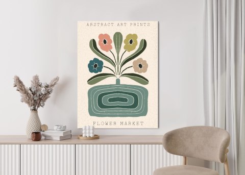 Plakat Nowoczesna Ilustracja Z Wazonem Kwiatów