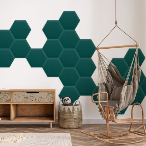 Panel Tapicerowany Magic Velvet Turkusowy