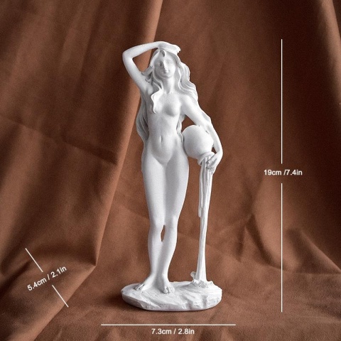 Afrodyta – rzeźba z żywicy 19,5  cm, ozdoba do domu i biura, figurka Wenus, dekoracja.