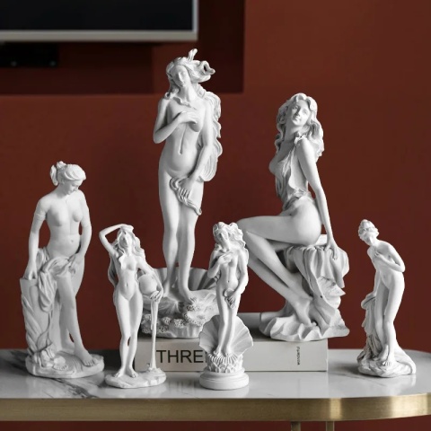 Afrodyta – rzeźba z żywicy 19,5  cm, ozdoba do domu i biura, figurka Wenus, dekoracja.
